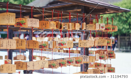 图库照片 绘马,日本庙宇,ema,japanese temple