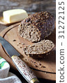 图库照片: french black bread