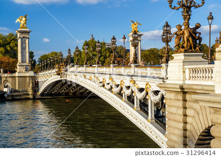图库照片: pont alexandre iii in paris