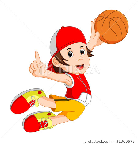 basketball player图片,basketball图片 插图素材: cartoon basketball player
