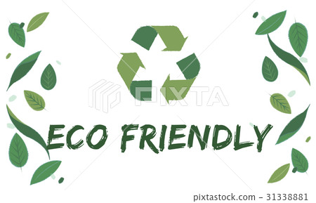 插图素材: nature recycle save the planet icon