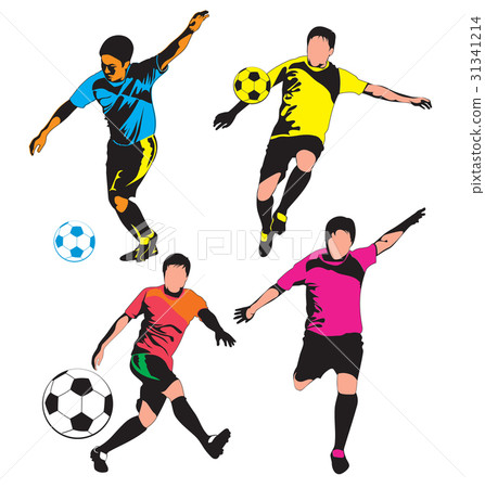 插图素材: soccer player