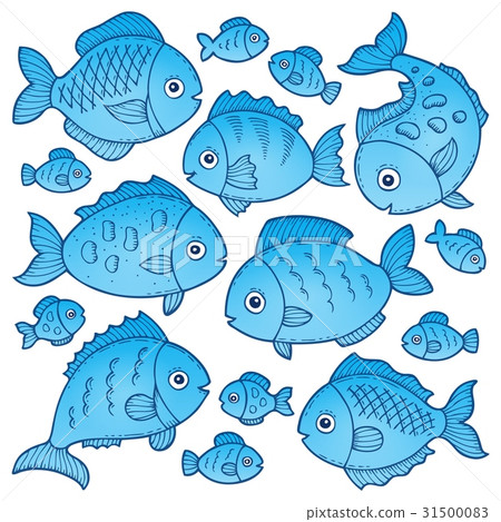 插图素材: fish drawings theme image 2 查看全部