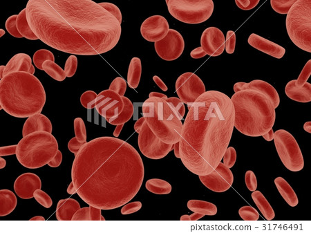 图库插图: 3d rendering red blood cells