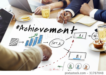 图库照片: achievement strategy business discussion idea