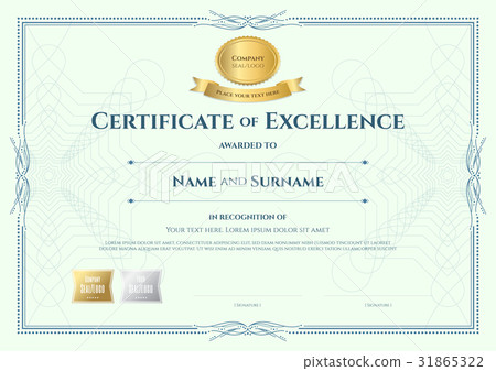 插图素材: certificate of appreciation template