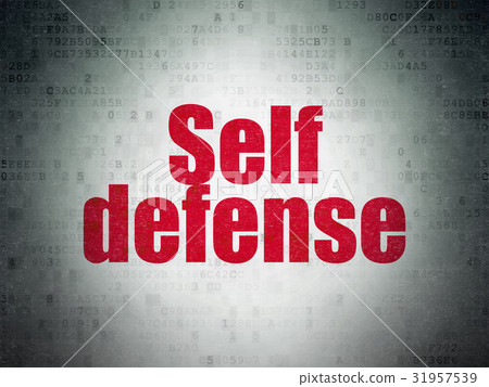 图库插图: privacy concept: self defense on digital data