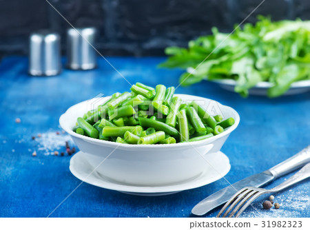 图库照片: green beans