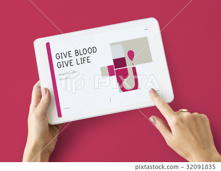 照片素材(图片): illustration of blood donation campaign on