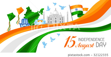 independenceday,independence 插图素材: india independence day banner. celebration 15 th