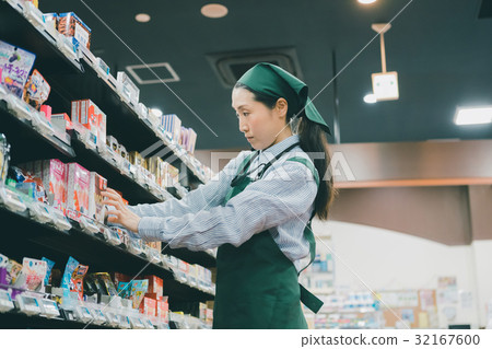 图库照片: 超市 店员 售货员