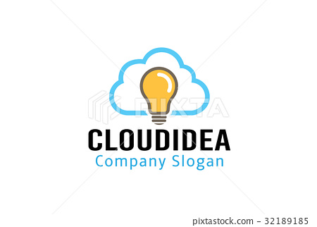 插图素材 cloud idea logo design illustration