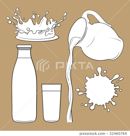 插图素材: splashing and pouring , drink, bottle, jug, glass 查看