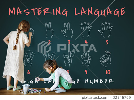 instruction sign,mandatory signs 图库照片: sign language number instruction lesson graphic