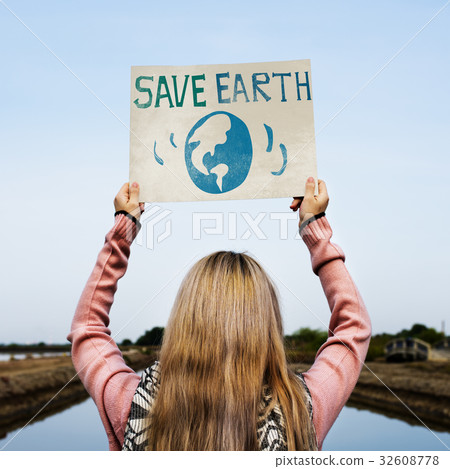 图库照片 save earth environment protect support graphic