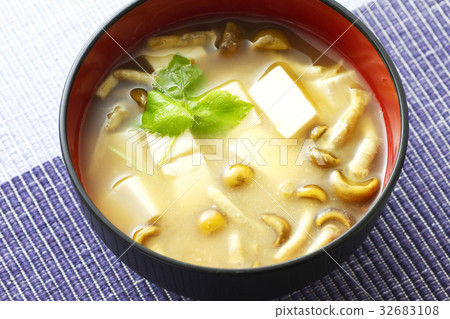 图库照片: namiko和豆腐味噌汤12