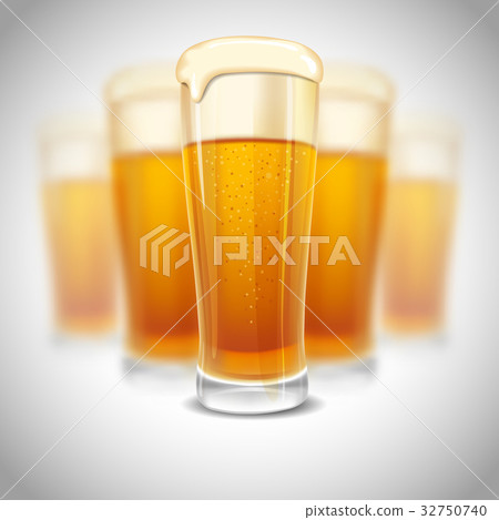 插图素材: glass of beer