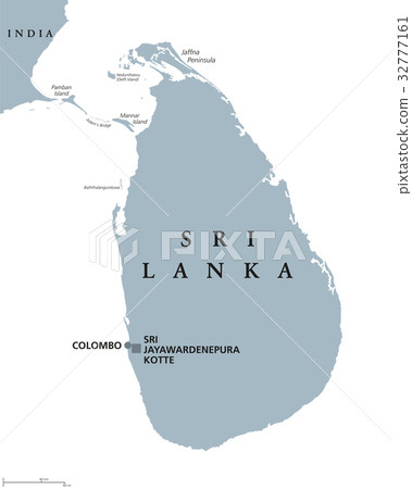 图库插图: sri lanka political map