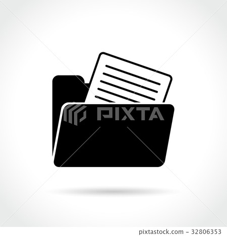 插图素材: folder icon on white background