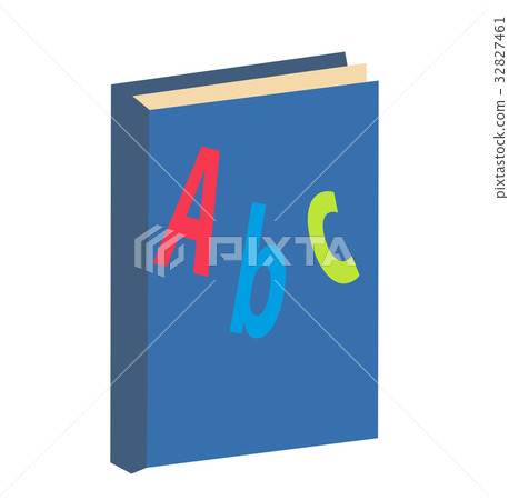 Abc Book Icon Flat Cartoon Style Isolated On Stock Illustration