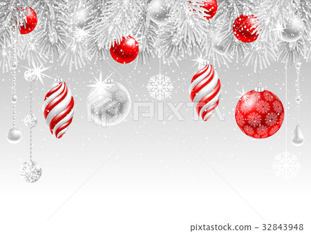图库插图: merry christmas greeting card
