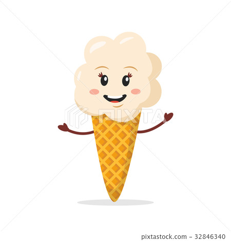 图库插图: ice cream cone character
