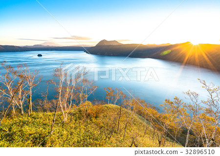 stock photo: "hokkaido" lake mashu "dawn"