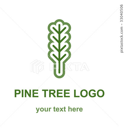 插图素材: pine or fir tree logo