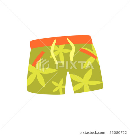 插图素材: green shorts for swimming cartoon vector 查看全部