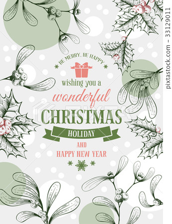 插图素材: merry christmas
