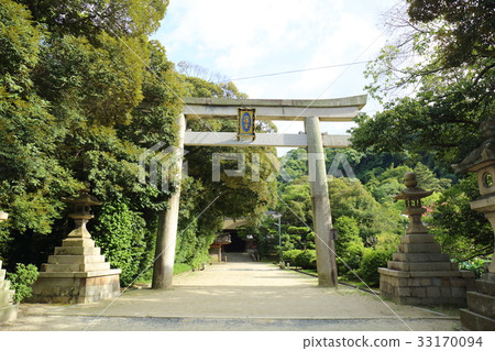 图库照片 石清水八幡宫 鸟居 鸟居门