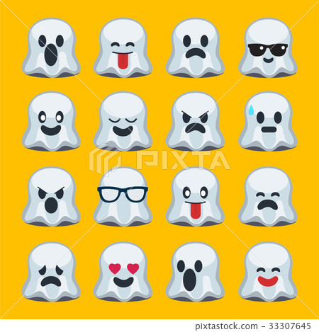 插图 背景_小物 小物 图标 emoji, halloween, ghost