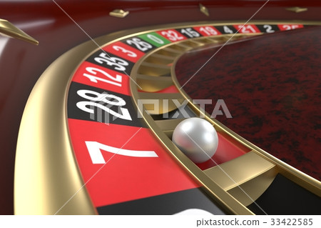 图库插图: casino roulette background