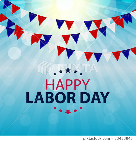 插图素材: happy labor day poster vector illustration