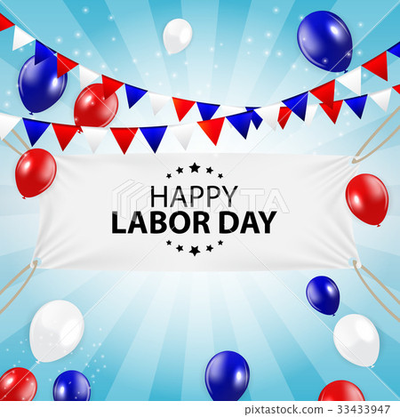 插图素材: happy labor day poster vector illustration