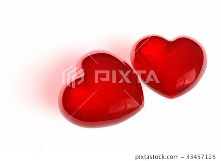 插图素材: pair of candy like hearts