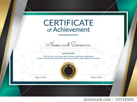 插图素材: luxury certificate template, diploma design