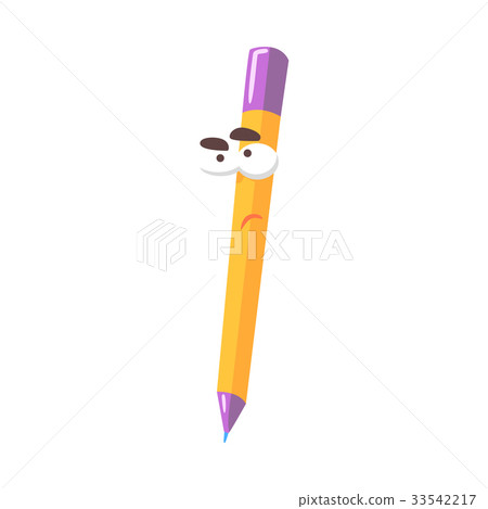 pencil cartoon,cartoonpencil 插图素材: yellow cartoon orange pencil comic character