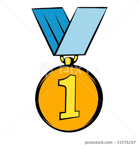 Gold medal,lucky charms 插图素材: gold medal icon, icon cartoon