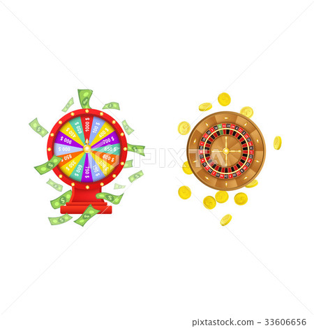 插图素材: vector flat wheel of fortune, roulette wheel 查看全部