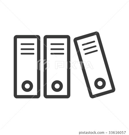 插图素材: document file icon line style