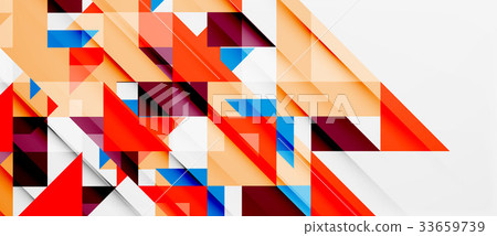 插图素材: triangle pattern design background