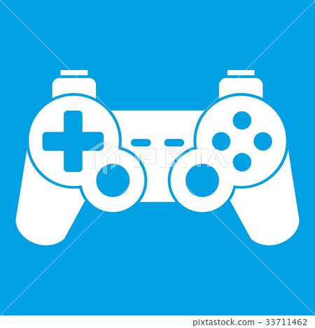 插图素材: game controller icon white