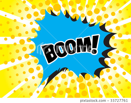 插图素材: boom in pop art style