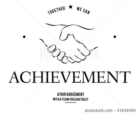 插图素材: partnership teamwork support cooperation achievement