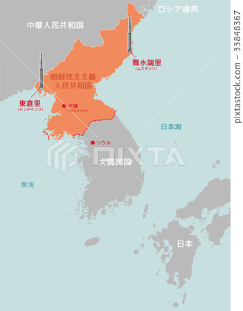 插图素材: 朝鲜导弹基地图