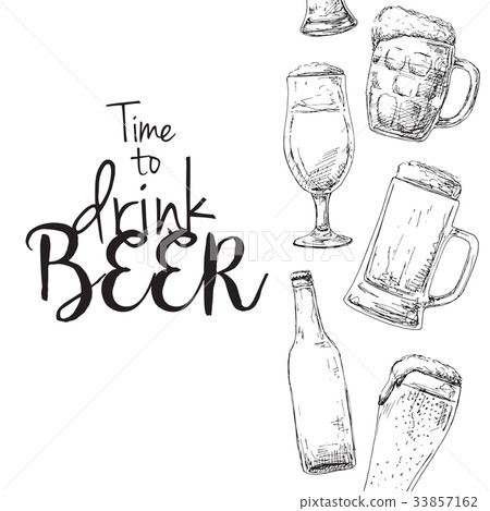 caption: time to drin  beer.