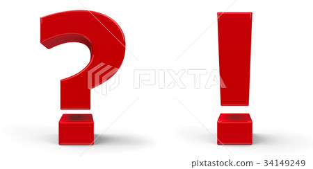 插图素材: question mark and exclamation point
