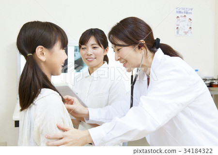 图库照片: 听诊器 护士 诊断