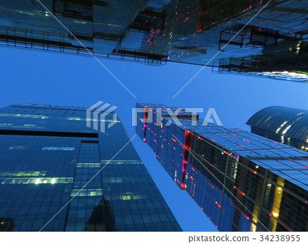 stock photo: new high-rise skyscrapers moscow-city see all